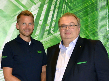 Michael Hofer (links) und Jörn Gellermann (rechts) freuen sich auf die intensive Zusammenarbeit als Geschäftsführer von ElectronicPartner Austria.
