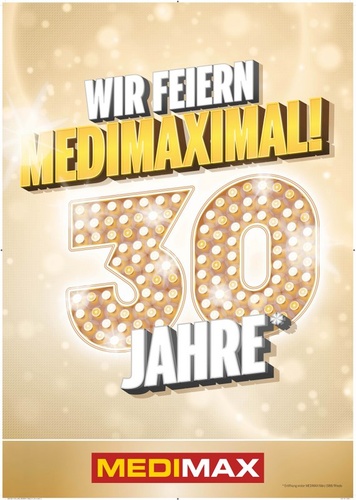 Plakat 30 Jahre MEDIMAX
