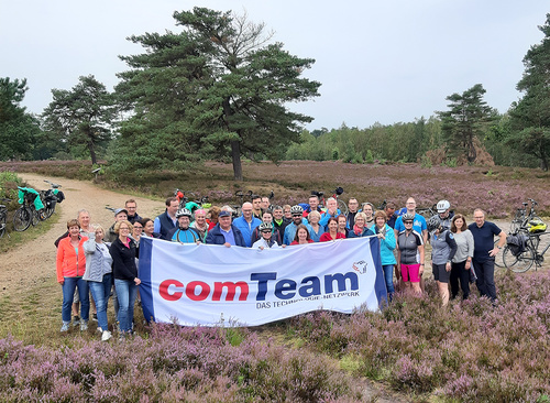 Schauplatz der diesjährigen comTeam Fahrradtour war die Lündeburger Heide.