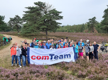 Schauplatz der diesjährigen comTeam Fahrradtour war die Lündeburger Heide.