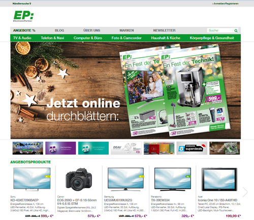 Screenshot EP:Website