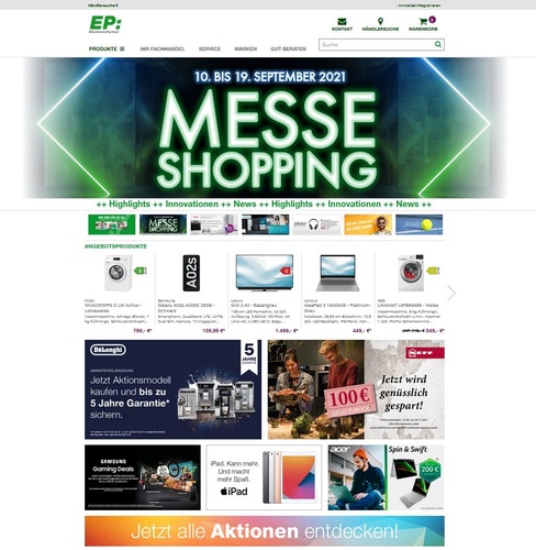 Messe Shopping Screenshot von EP: