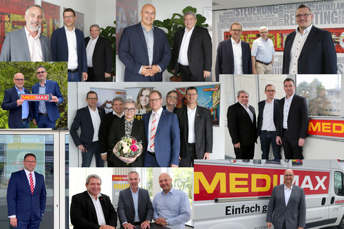Es werden immer mehr: Regelmäßig begrüßt Friedrich Sobol neue MEDIMAX Franchisepartner in der ElectronicPartner Zentrale Düsseldorf.