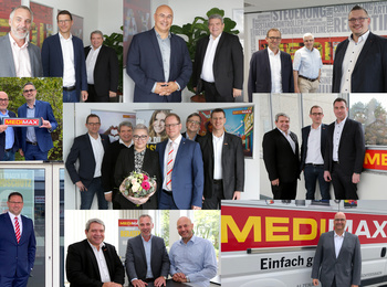 Es werden immer mehr: Regelmäßig begrüßt Friedrich Sobol neue MEDIMAX Franchisepartner in der ElectronicPartner Zentrale Düsseldorf.